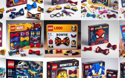 Verrückte imaginäre AI Lego Bowtie Sets