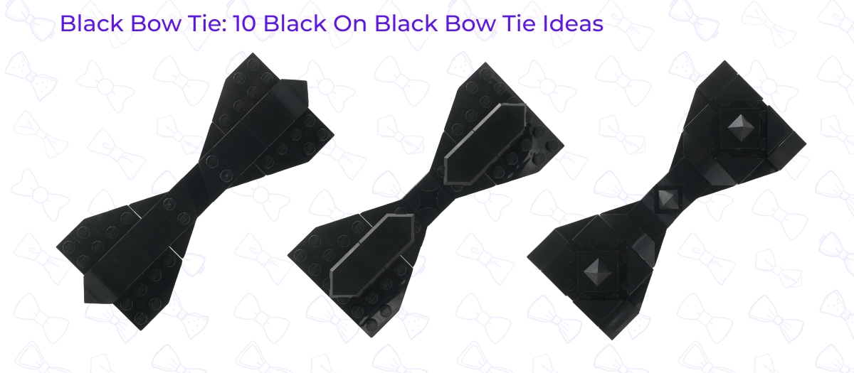 diy black bow tie