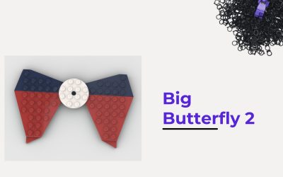 Fliege Anleitung: Großer Schmetterling