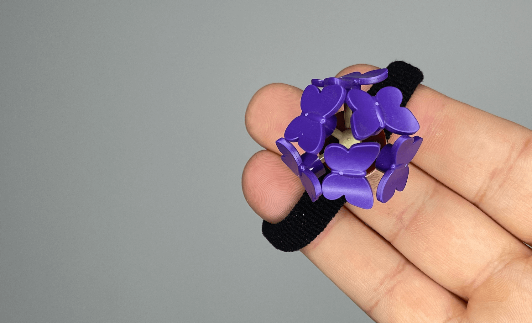 Wear Your Bricks Butterfly Flower Pin Badge From LEGO Bricks On Hair Tie LEGO Fashion