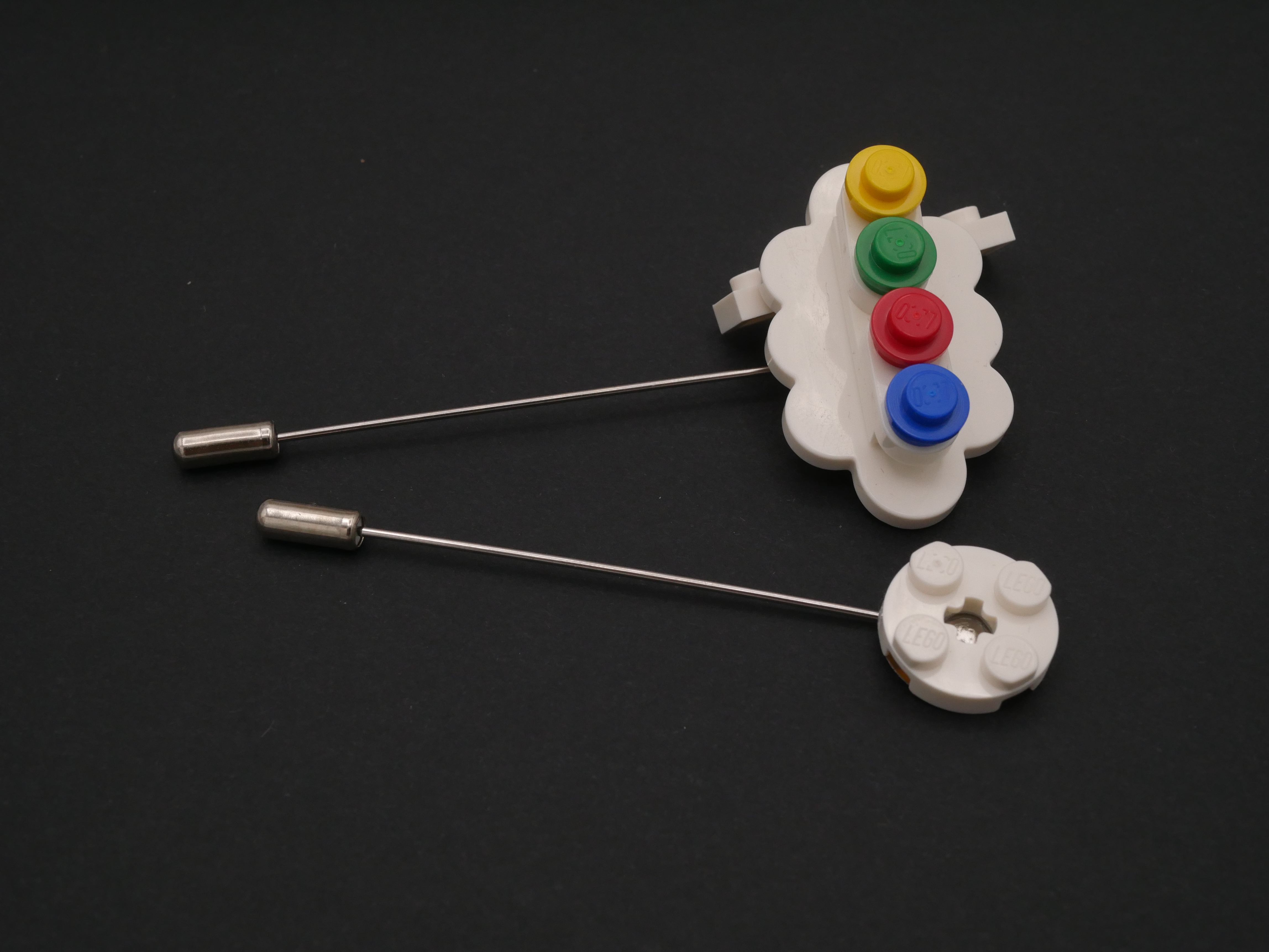 Wear Your Bricks Lapel Pin Google Cloud Custom LOGO For Trade Fairs And Events And For Wearing Your LEGO® Bricks LEGO Fashion